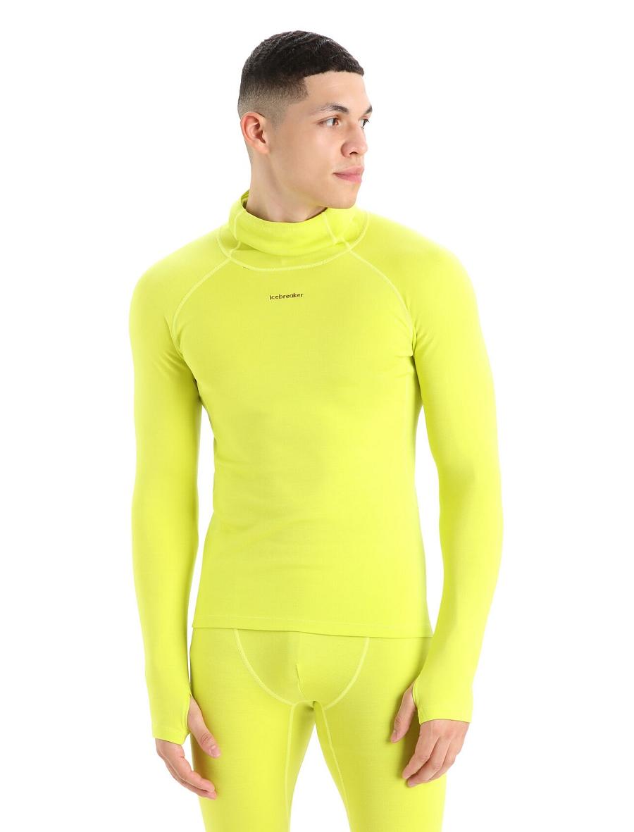 Men\'s Icebreaker MerinoFine™ Long Sleeve Roll Neck Base Layers Shine | CA 1605VRWD